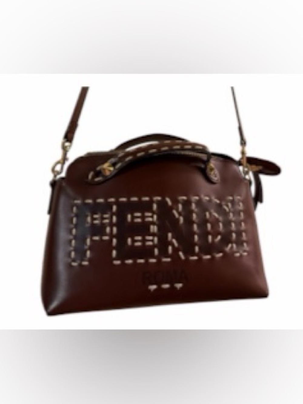 Fendi By The Way wild stitch Roma Leather 2Way Bag